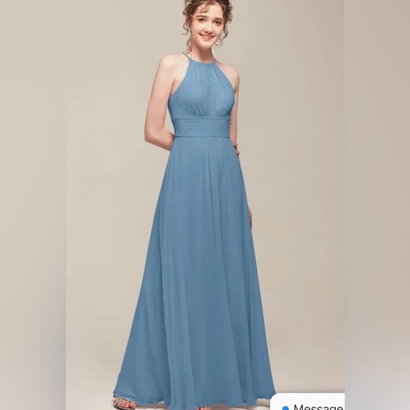 David's Bridal Dresses & Skirts - AW Bridal Fanny Dress Dusty Blue new size 8